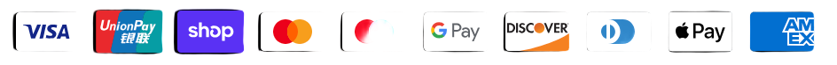 Collection of various payment icon logos on a black background